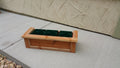 3 Pot - Universal Deck Rail Planter Box - Redwood